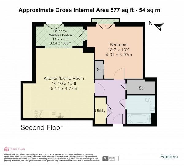 Floorplan for Sterling Way, Islington, London, N7