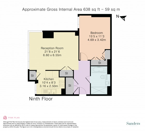 Floorplan for Bollinder Place, Islington, London, EC1V