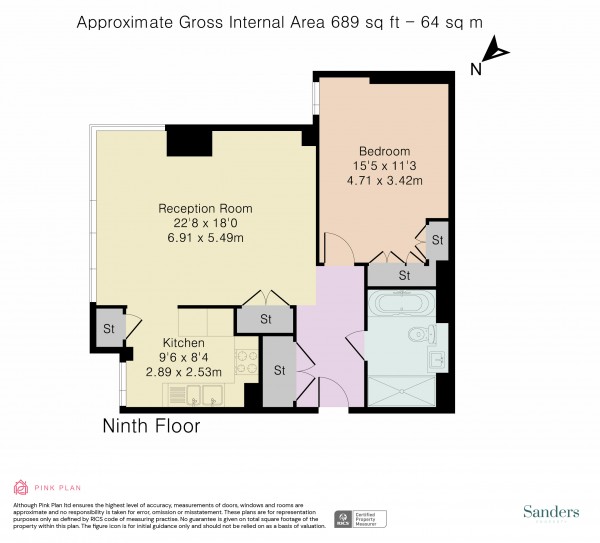 Floorplan for Bollinder Place, Islington, London, EC1V