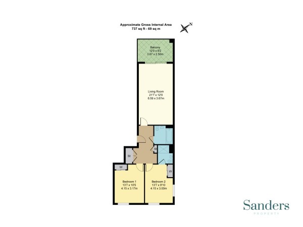 Floorplan for Sterling Way, Islington, London, N7