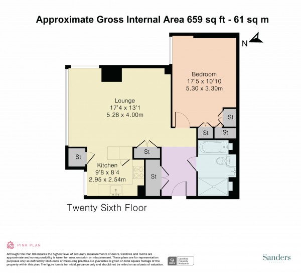 Floorplan for Bollinder Place, Islington, London, EC1V