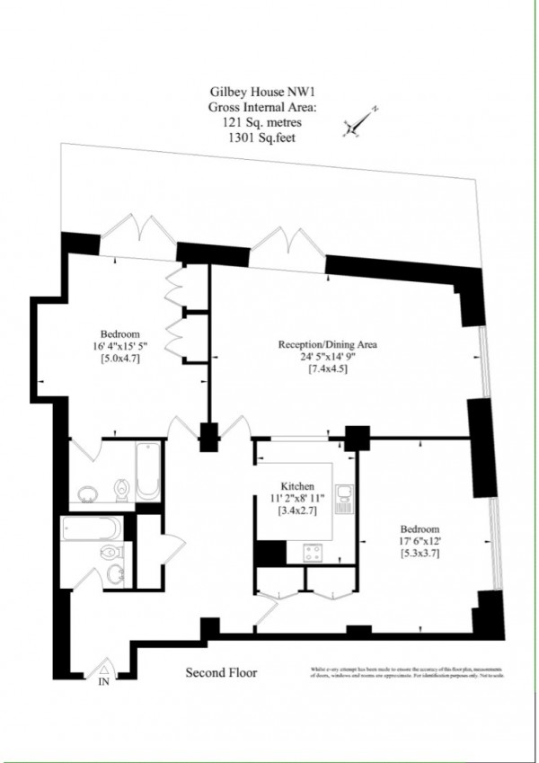 Floorplan for Jamestown Road, Camden, London, NW1