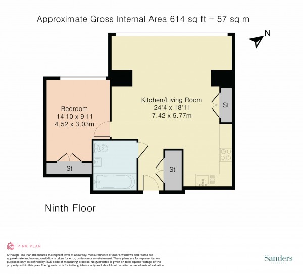 Floorplan for Bollinder Place, Islington, London, EC1V