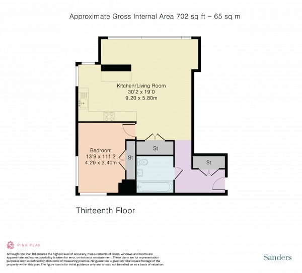 Floorplan for Bollinder Place, Islington, London, EC1V