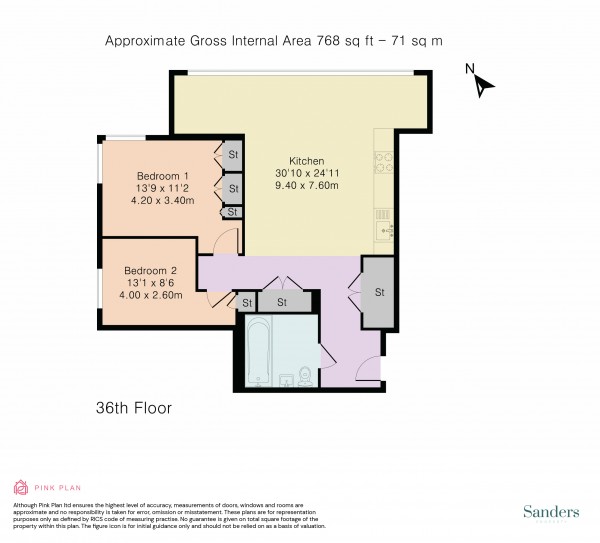 Floorplan for Bollinder Place, Islington, London, EC1V