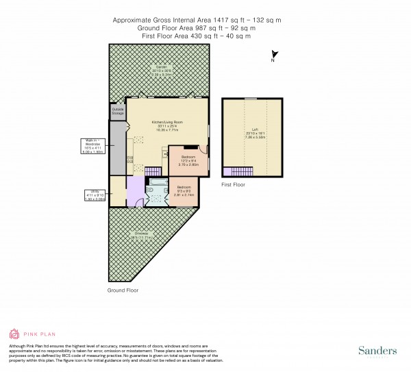 Floorplan for The Creek, Sunbury-On-Thames, Middllesex, TW16