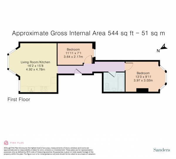 Floorplan for Stanmore Road, London, N15