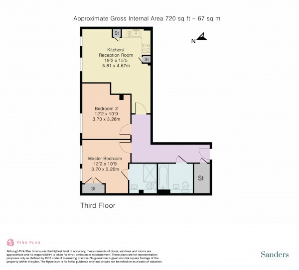 Floorplan for Highbury Stadium Square, Highbury, London, N5
