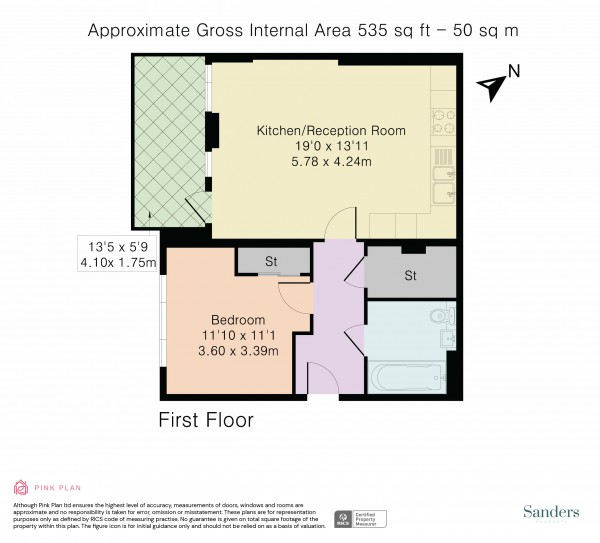 Floorplan for London Lane, Hackney, London, E8