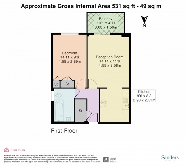 Floorplan for Orsman Road, Islington, London, N1