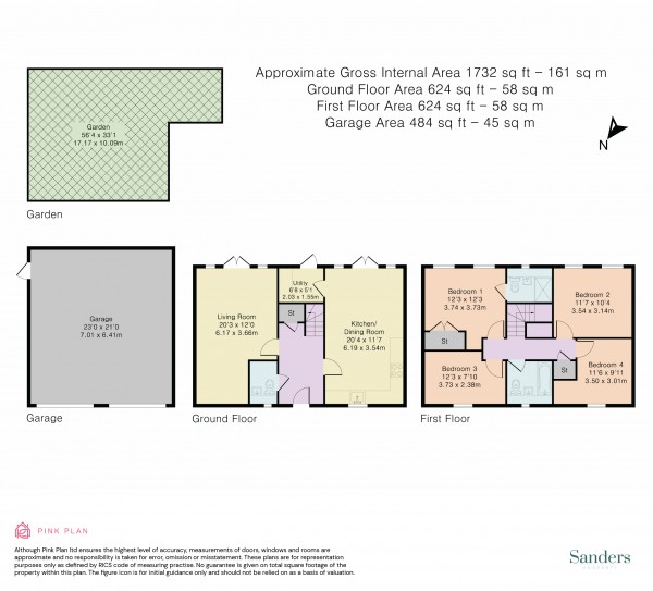 Floorplan for Mill Race Drive, Takeley, Bishops Stortford, CM22