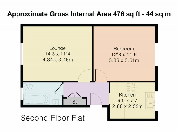 Floorplan for Hampden Lane, Tottenham, London, N17