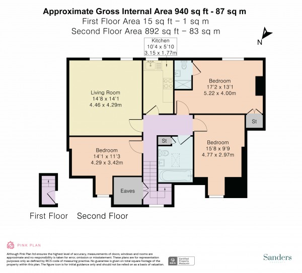 Floorplan for Lysias Road, Clapham South, London, SW12