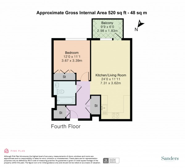 Floorplan for Damsel Grove, Hackney, London, N4