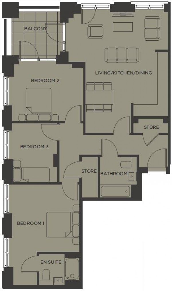 Floorplan for Lismore Boulevard, London, NW9