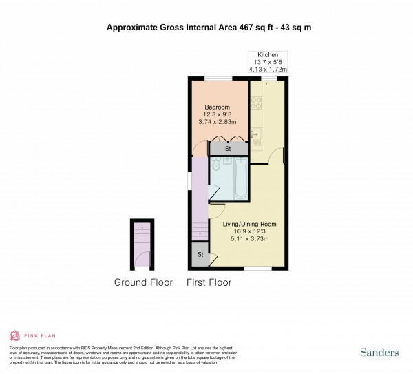 Floorplan for The Paddock, Bishop's Stortford, Hertfordshire, CM23