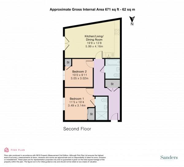 Floorplan for South Street, Bishop's Stortford, CM23