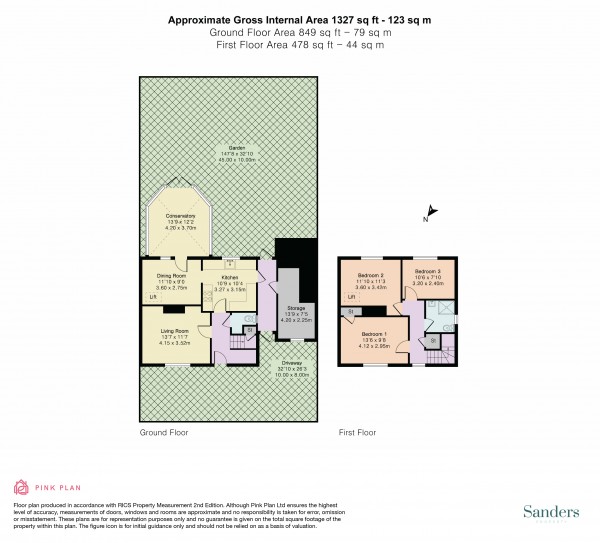 Floorplan for Faringdon Avenue, Bromley, Kent, BR2