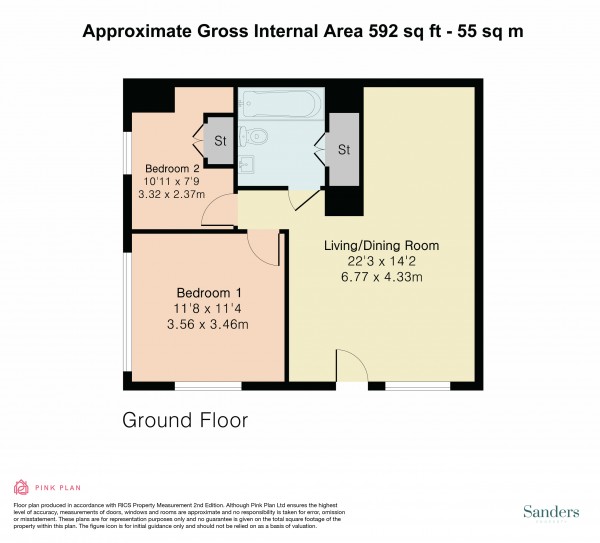 Floorplan for Edinburgh Gate, Harlow, Essex, CM20