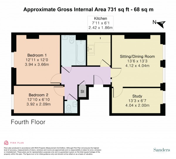 Floorplan for Cornwall Gardens, South Kensington, London, SW7
