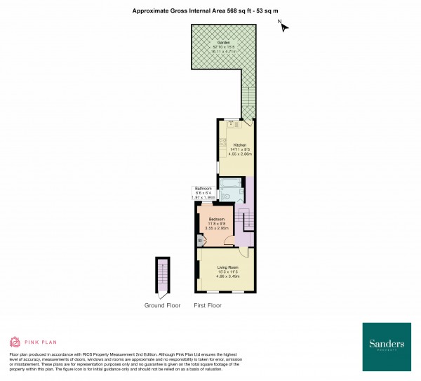 Floorplan for Coopersale Road, Hackney, London, E9