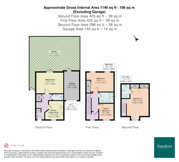 Floorplan for Boswell Street, Bishop's Stortford, Hertfordshire, CM23