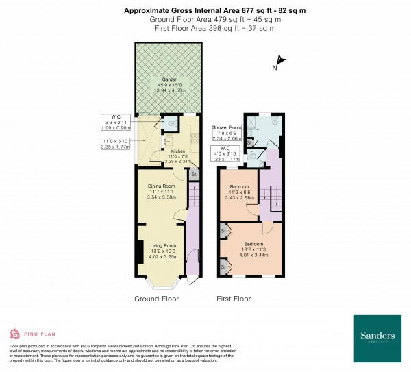 Floorplan for Lancaster Road, Edmonton, London, N18