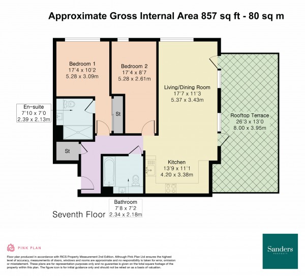 Floorplan for Edinburgh Gate, Harlow, CM20