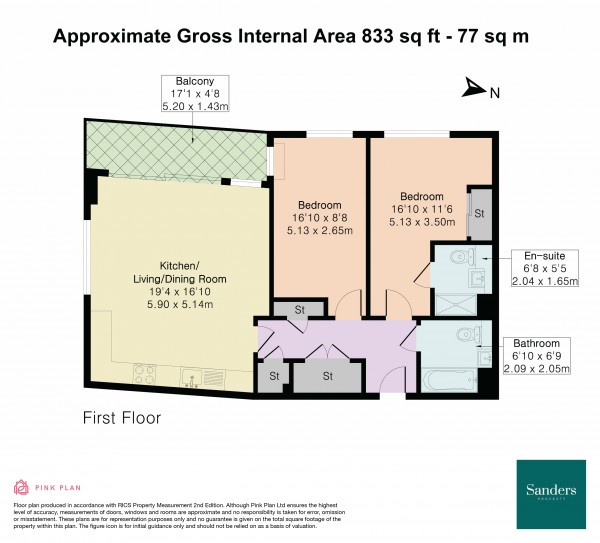 Floorplan for Sterling Way, Islington, London, N7