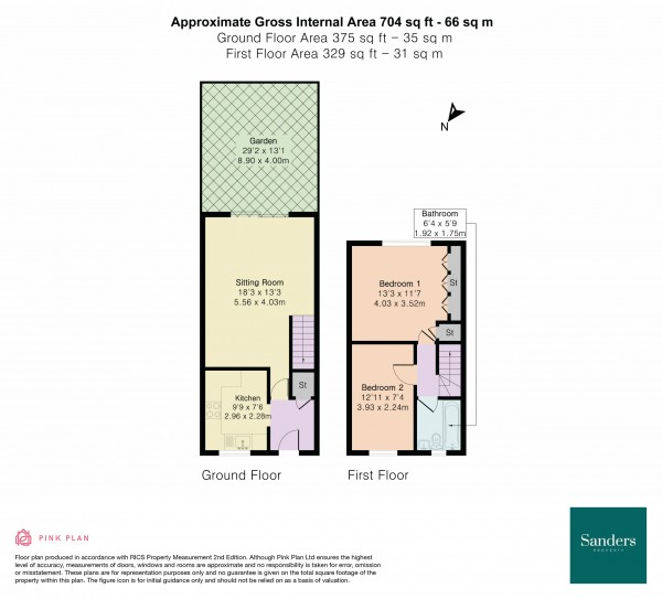 Floorplan for Coalport Close, Harlow, CM17