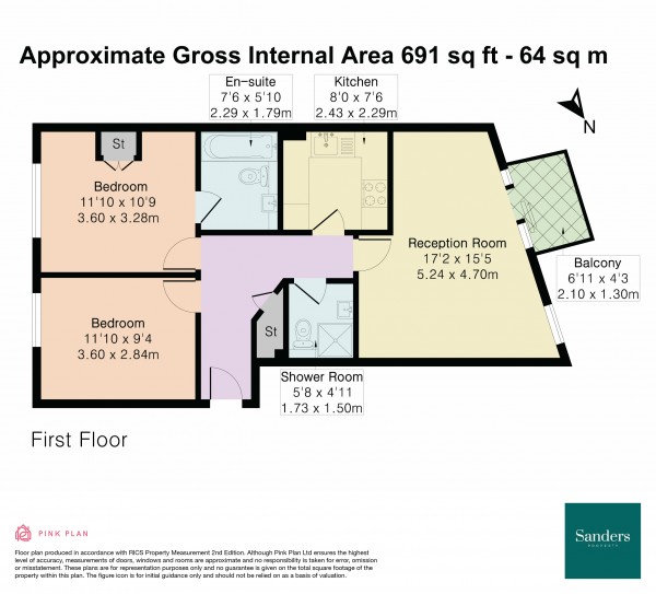 Floorplan for Lowther Road, Islington, London, N7