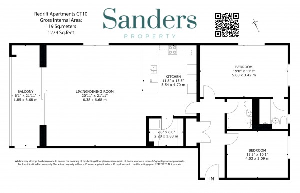 Floorplan for North Foreland Avenue, Broadstairs, CT10