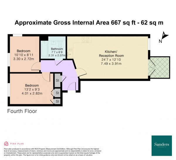 Floorplan for Eden Grove, Islington, London, N7