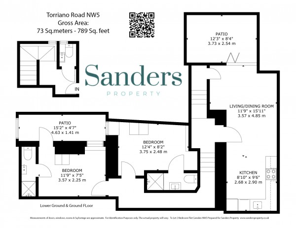 Floorplan for Torriano Avenue, Tufnell Park, London, NW5