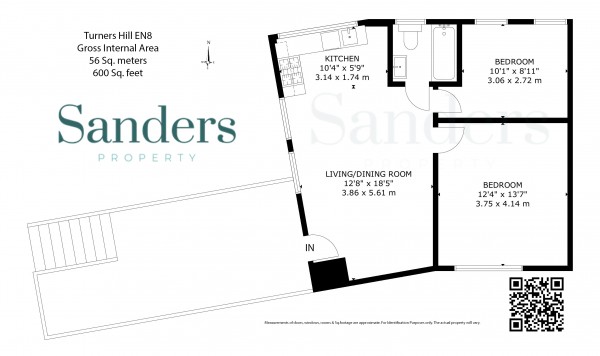 Floorplan for Turners Hill, Cheshunt, Waltham Cross, EN8