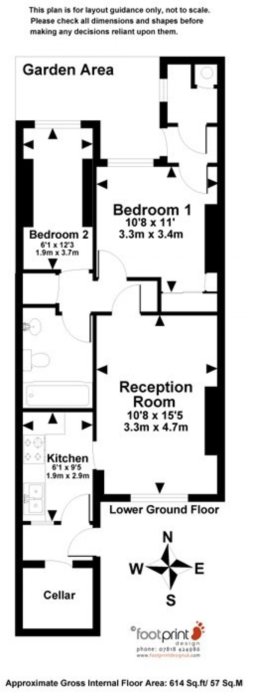 Floorplan for Barons Court Road, London, Greater London, W14