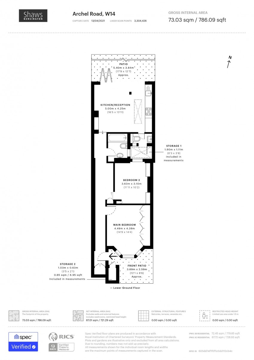 Floorplan for Archel Road, London, Greater London, W14