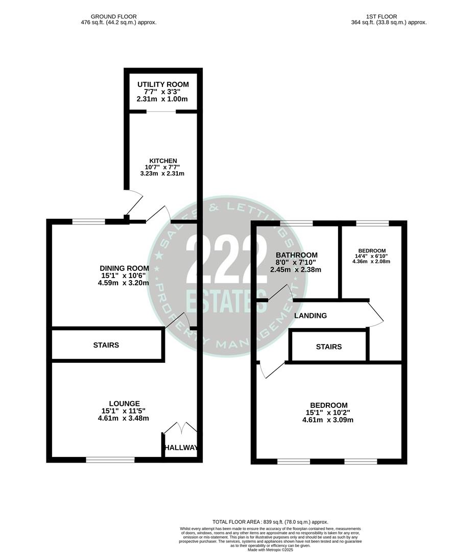 Floorplan for Lytherton Avenue, Cadishead