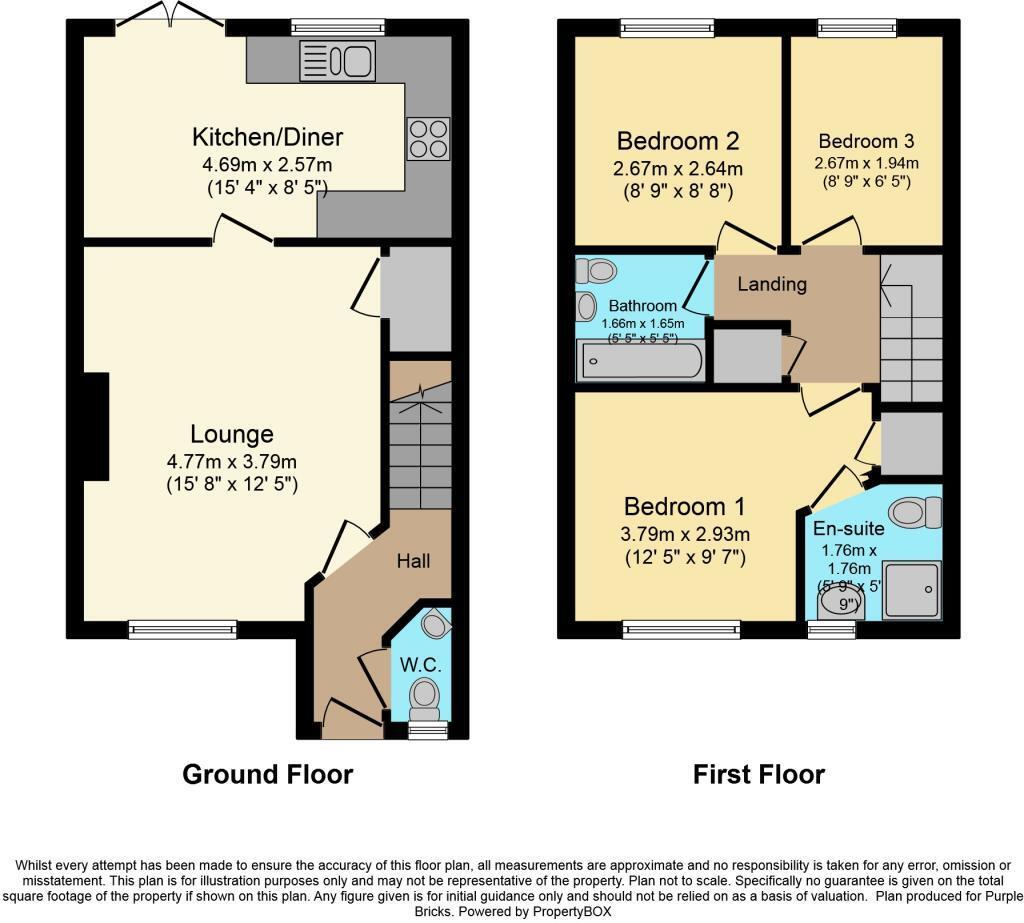Floorplan for Glossop Close, Warrington