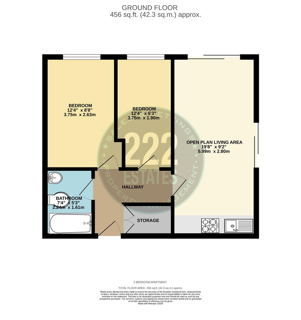 Floorplan for Greenings Court, Warrington