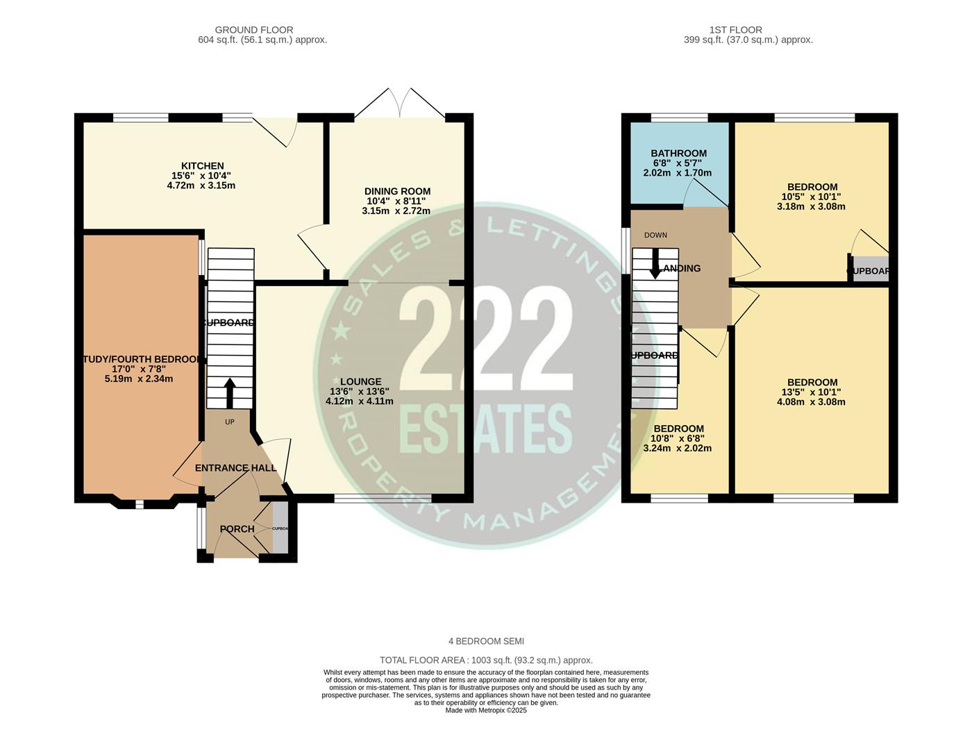 Floorplan for Shoreham Drive Penketh