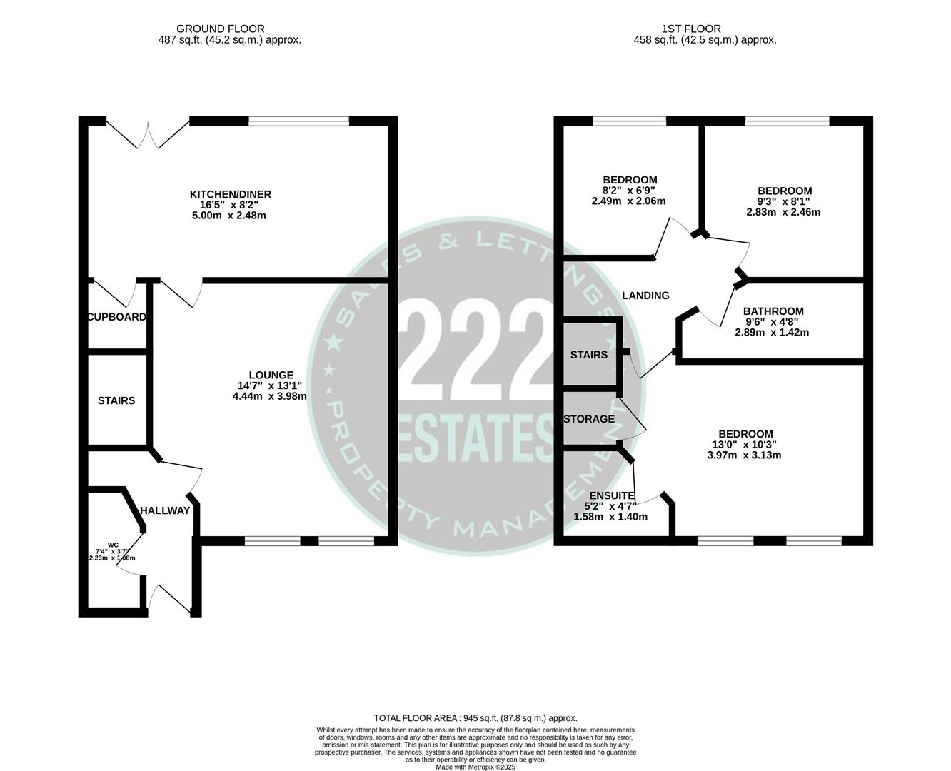 Floorplan for Mildenhall Close, Great Sankey, Warrington