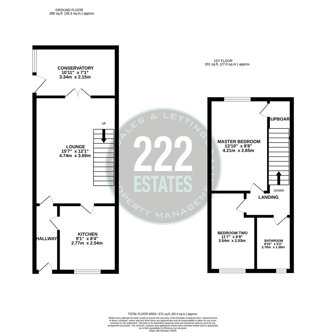 Floorplan for Glossop Close, Warrington