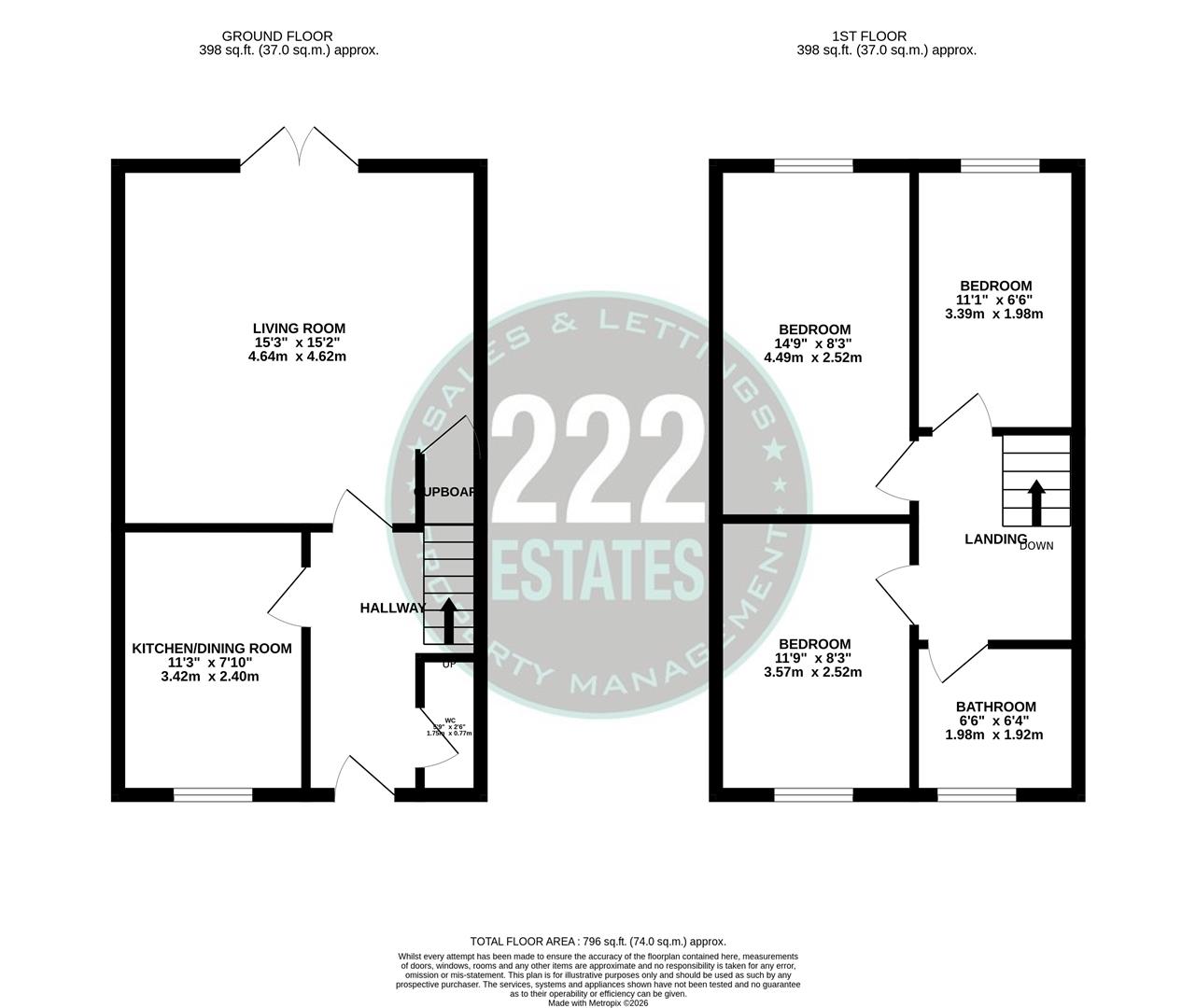Floorplan for Hawthorne Street, Warrington