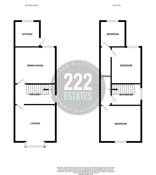 Floorplan for Amelia Street, Warrington