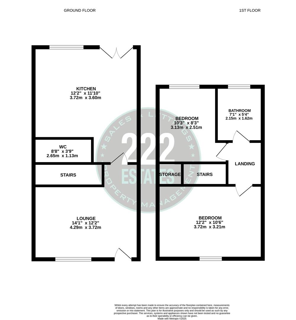 Floorplan for Gilbert Drive, Warrington