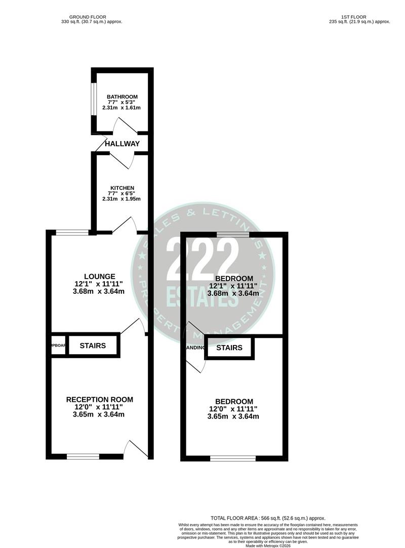 Floorplan for Laira Street, Warrington