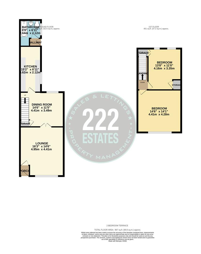 Floorplan for Sutton Street, Warrington