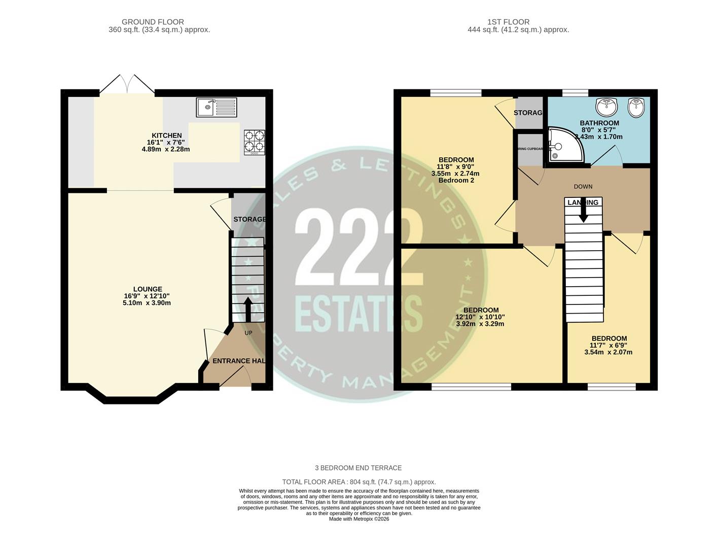 Floorplan for Hughes Place, Warrington