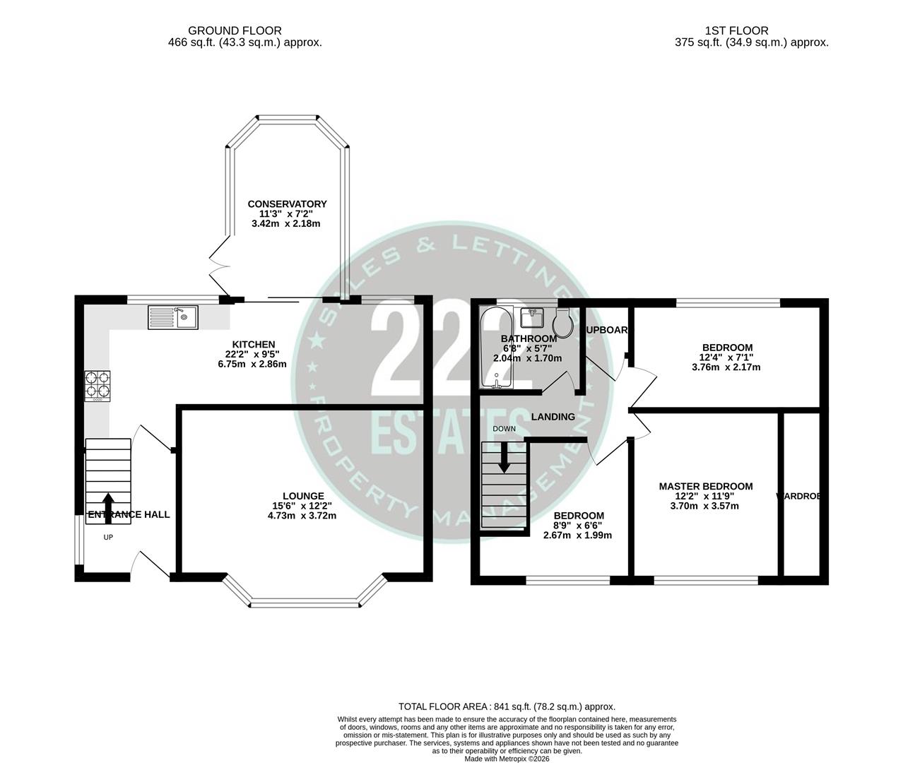 Floorplan for Patterdale Avenue, Warrington
